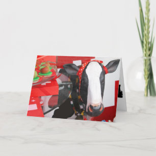 Cartão de Saudação Santa Vaca