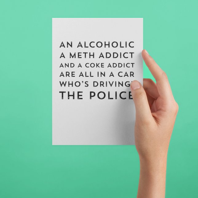 Cartão de Saudação Sarcástico de 12 Etapas de Humo (Criador carregado)