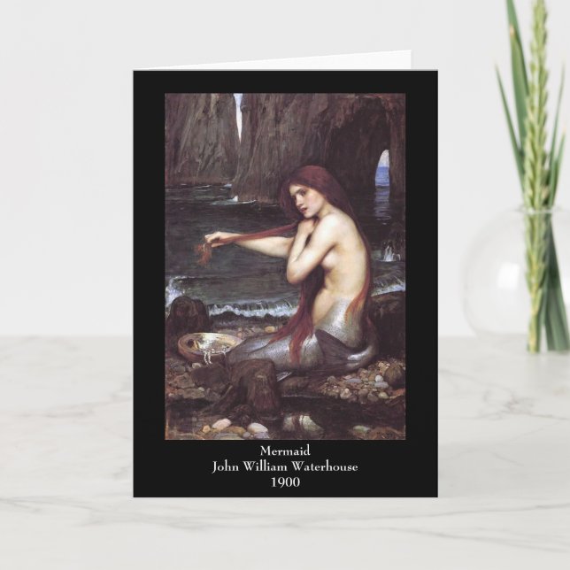 Cartão de Saudação Sereia (Frente)