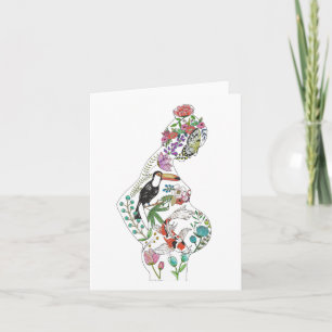 Cartão de Saudação Silhuette