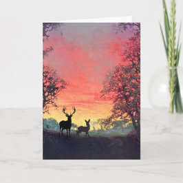 Cartão de Saudação Silhuette