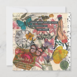 Cartão de Saudação Simples de Criança de Deus