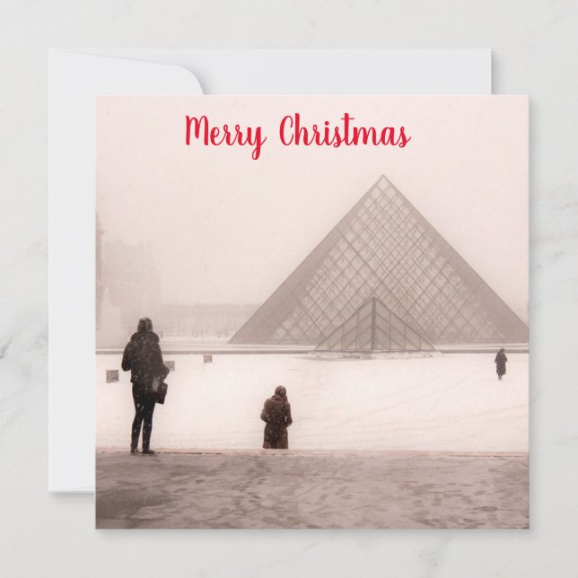 Cartão de Saudação Simples de Natal (Frente)