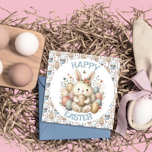Cartão de saudação simples de Páscoa fina