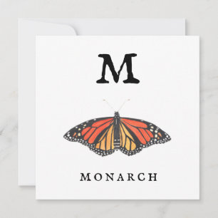 Cartão de Saudação Simples Monarch