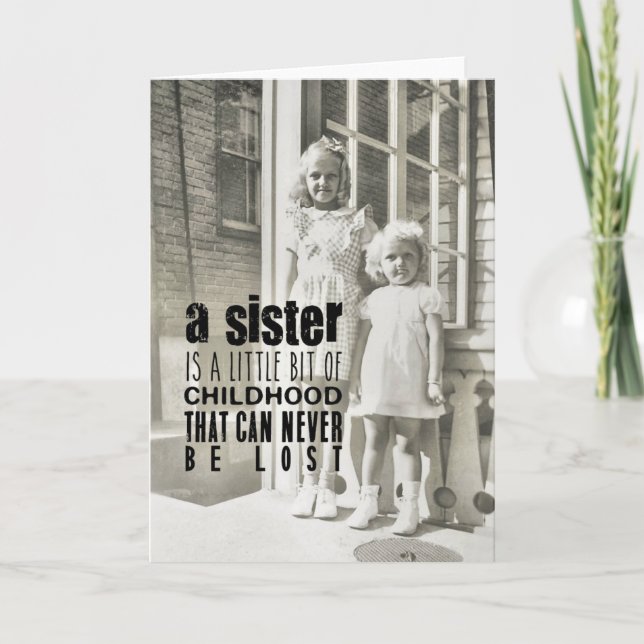 Cartão de Saudação SISTERS (Frente)