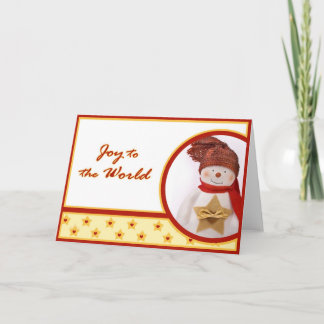 Cartão de Saudação Snowmann