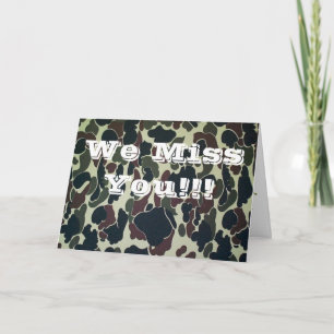 Cartão de Saudação Soldier Camo