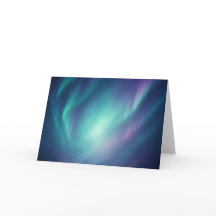 Cartão de Saudação Sonhador Aurora Boreal