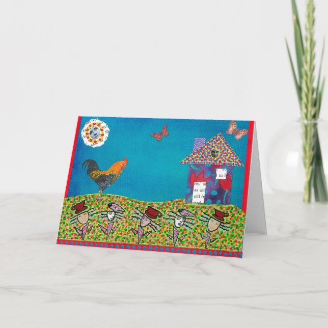 Cartão de Saudação Springtime (Frente)