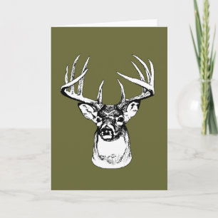 Cartão de Saudação Stag/Hunters
