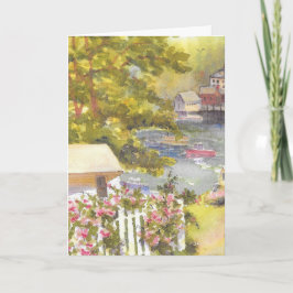 Cartão de Saudação Stonington Harbor View