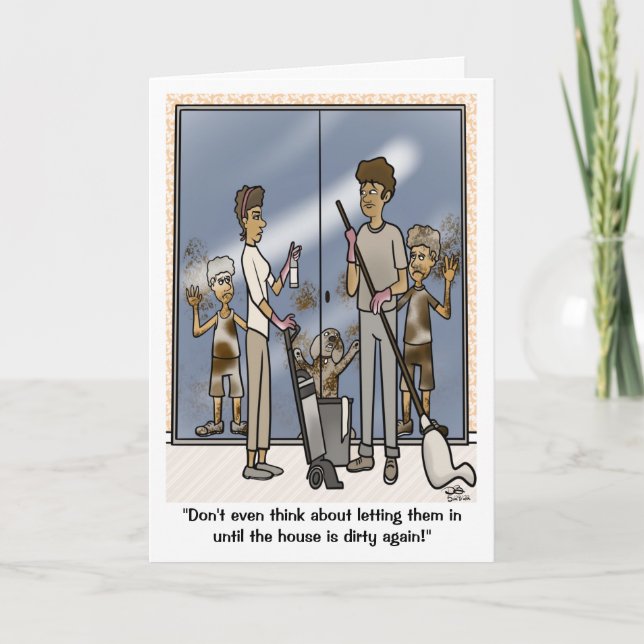 Cartão de Saudação Sujo Dobrado (Frente)