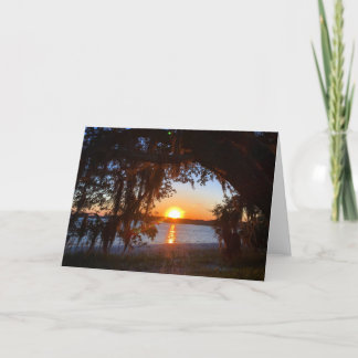 cartão de saudação sunset