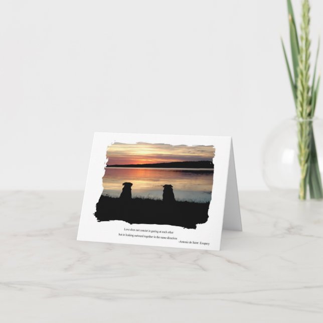 Cartão de Saudação Sunset (Frente)