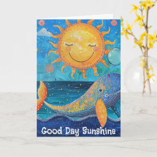 Cartão de Saudação Sunshine de Bom Dia