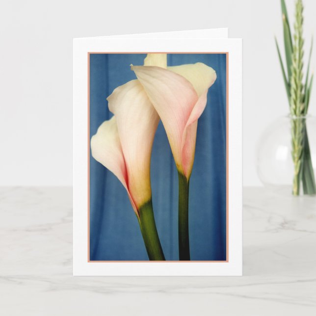 Cartão de Saudação Tango Calla Lily (Frente)