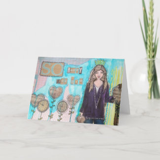 Cartão de Saudação tão feliz por você