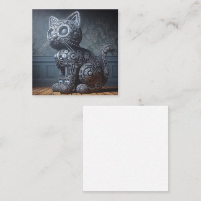 Cartão de Saudação Techline Kitten (Frente/Verso)