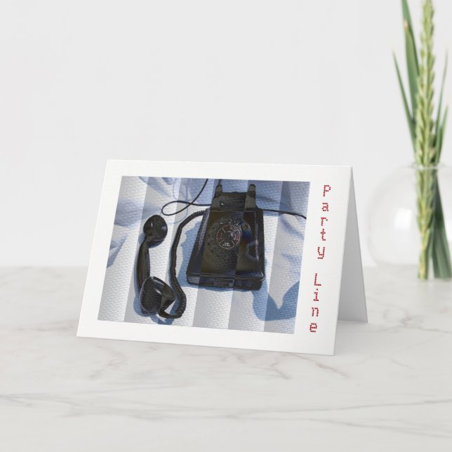 Cartão de Saudação Telefônica Vintage Line (Frente)