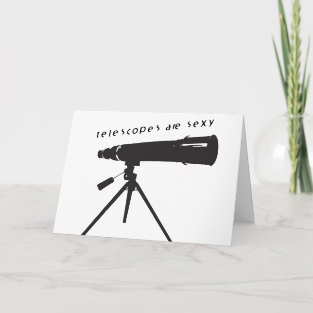 Cartão de Saudação Telescópio (Frente)
