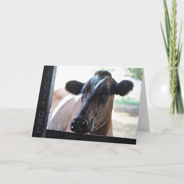 Cartão de Saudação: tia Del (Frente)