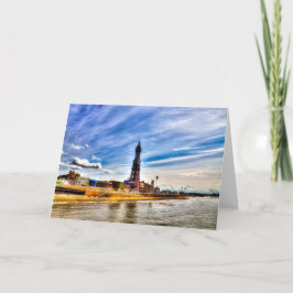 Cartão de Saudação Torre Blackpool
