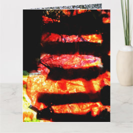 Cartão de saudação tortuoso de abstrato cor de lar