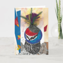 Cartão de saudação Tribal Design