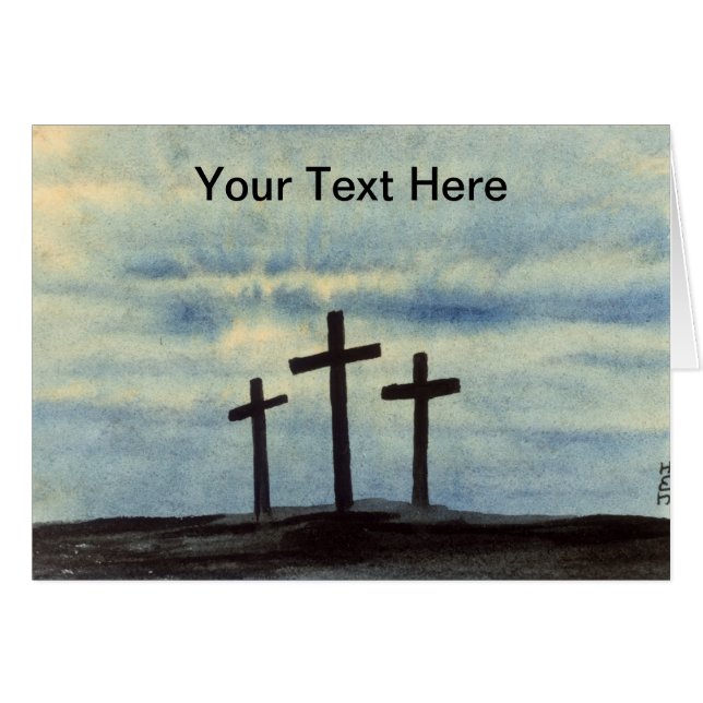 Cartão de Saudação Trinity (Frente Horizontal)