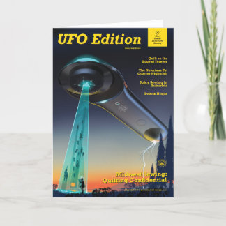Cartão de Saudação UFO (Objeto Não Concluído) para