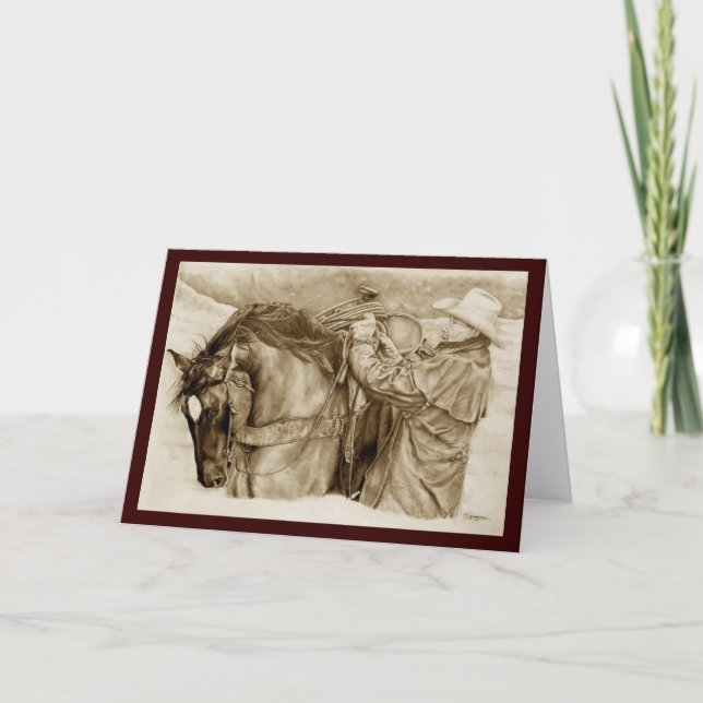 Cartão de Saudação "Um para o Trabalho" (Frente)