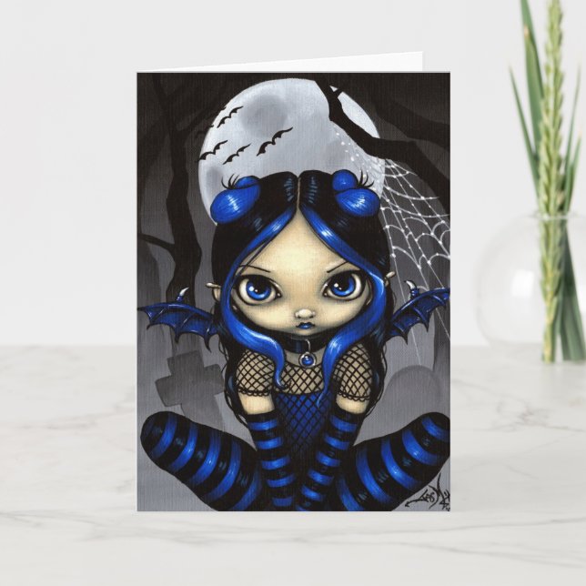 Cartão de Saudação "Um Pouco Batendo" (Frente)