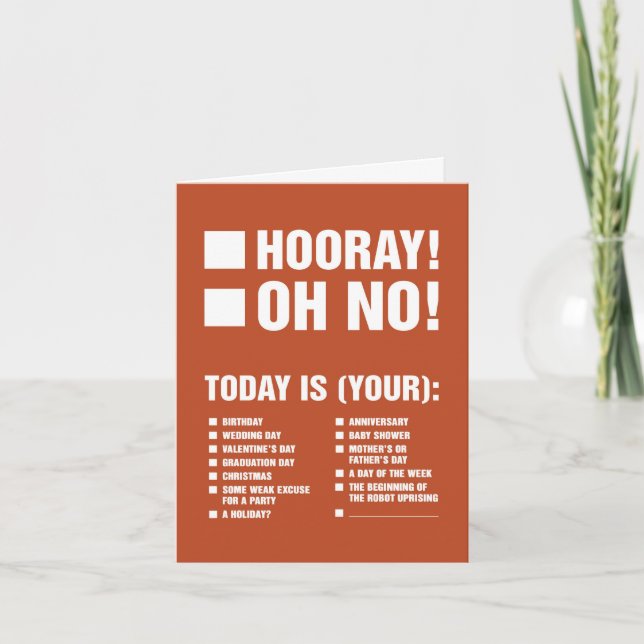 Cartão de saudação universal (mais robôs) (Frente)