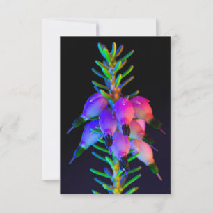Cartão de Saudação UV Ultra-Violet Flowers