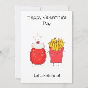 Cartão de Saudação - Vamos Ketchup! Fries de Ketch