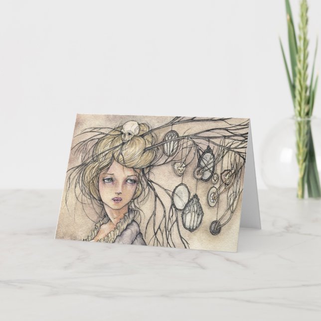 Cartão de Saudação Vanitas (Frente)