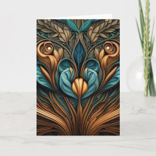 cartão de saudação vazio art nouveau 3