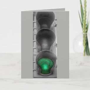 Cartão de Saudação Verde Light