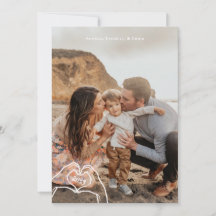 Cartão de Saudação Vertical para Fotos de Ano Novo