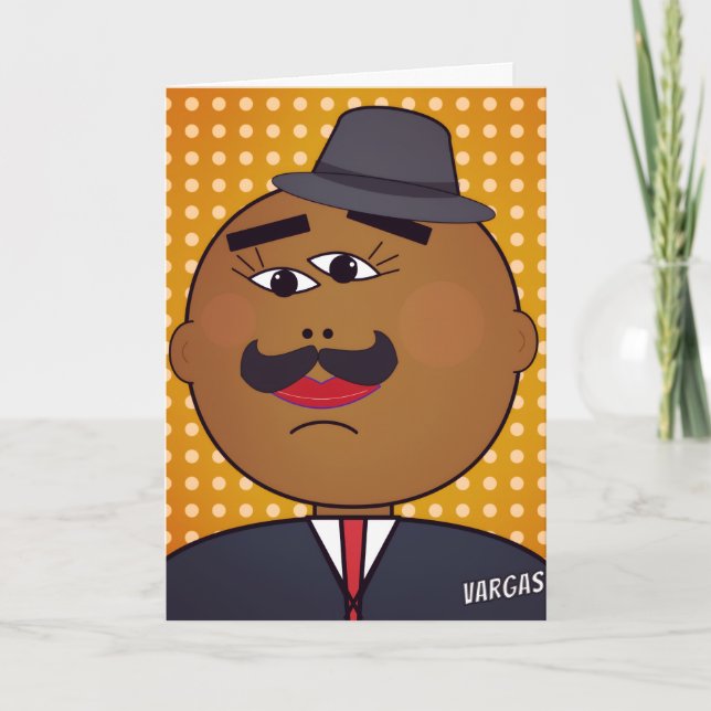 Cartão de Saudação Vertical QUICKDRAW (Frente)