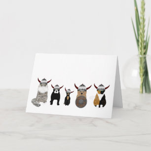 Cartão de Saudação Viking Pets