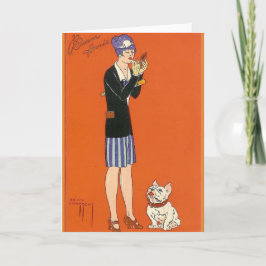 Cartão de saudação Vintage