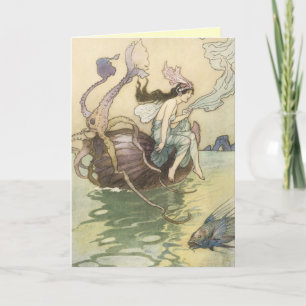 Cartão de Saudação Vintage Faerie