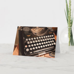 Cartão de Saudação Vintage TypeWrite