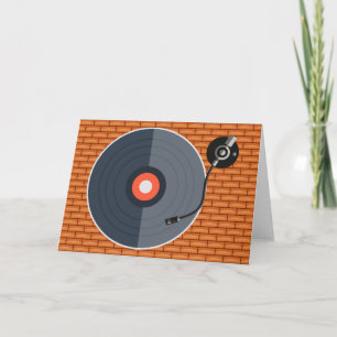 Cartão de Saudação Vinyl Record