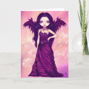 Cartão de saudação "Violet Angel"
