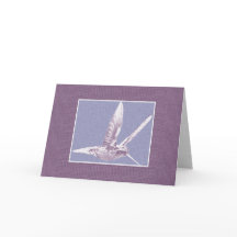 Cartão de Saudação Violet Hummingbird