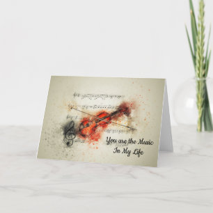 Cartão de Saudação Violin