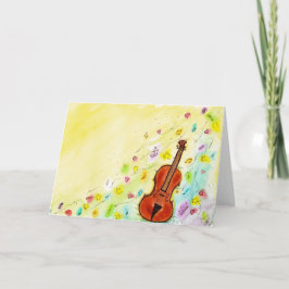 Cartão de Saudação Violino
